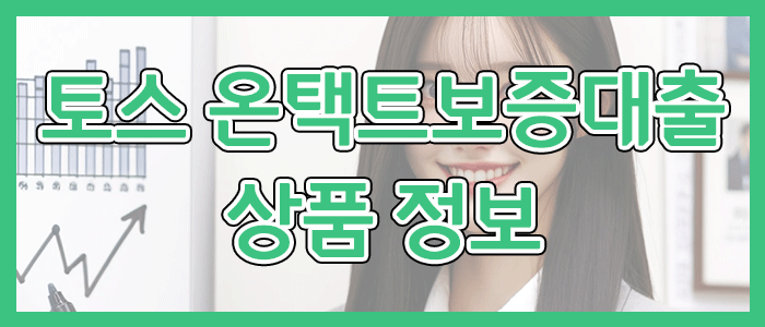 토스뱅크 온택트보증대출 상품 정보